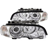 ANZO 2000-2003 BMW 3 Series E46 Projector Headlights w/ Halo Chrome 121268