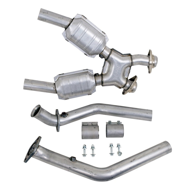 BBK 99-04 Mustang 4.6 GT / Cobra High Flow X Pipe With Catalytic Converters - 2-1/2 1670