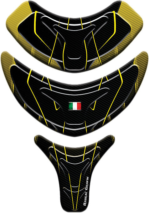 RASCAL GRAFIK Tank Pad Ducati Yello/Black RA39503
