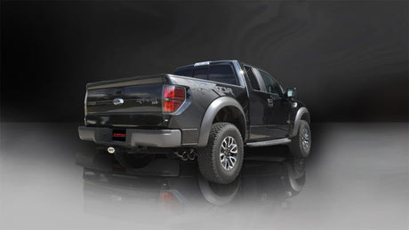 Corsa 11-14 Ford F-150 Raptor 6.2L V8 133in Wheelbase Black Xtreme Cat-Back Exhaust 14759BLK