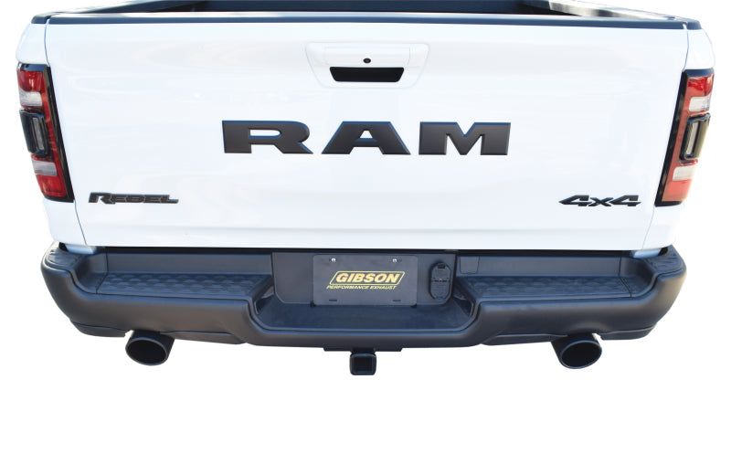 Gibson 2019 Ram 1500 Laramie 5.7L 2.5in Cat-Back Dual Split Exhaust - Black Elite 66570B