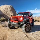 Go Rhino 07-20 Jeep Wrangler JL/JLU/JK/JKU/Gladiator JT Rockline Full Width Bumper w/ Overrider 331201T