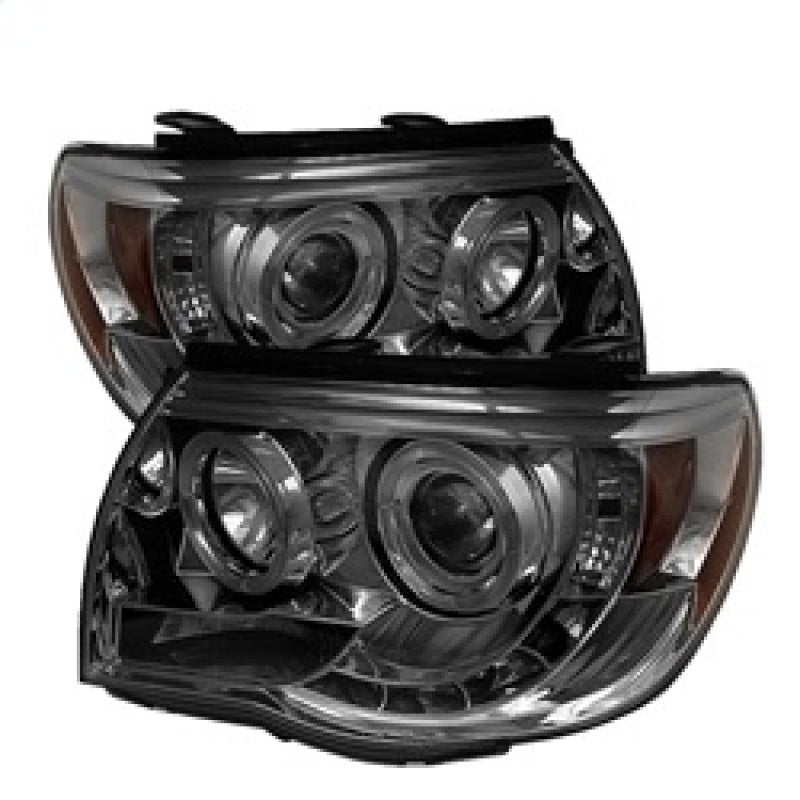 Spyder Toyota Tacoma 05-11 Projector Headlights LED Halo LED Smoke High H1 Low H1 PRO-YD-TT05-HL-SM 5011930
