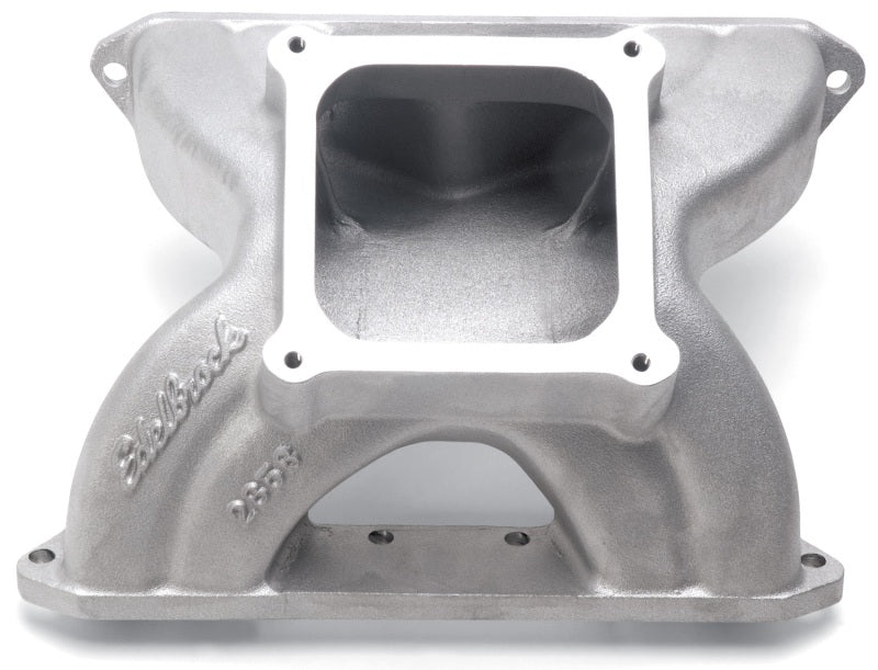 Edelbrock Manifold SBC Victor Spider Glidden 18 Deg Heads Dominator Flange 2858