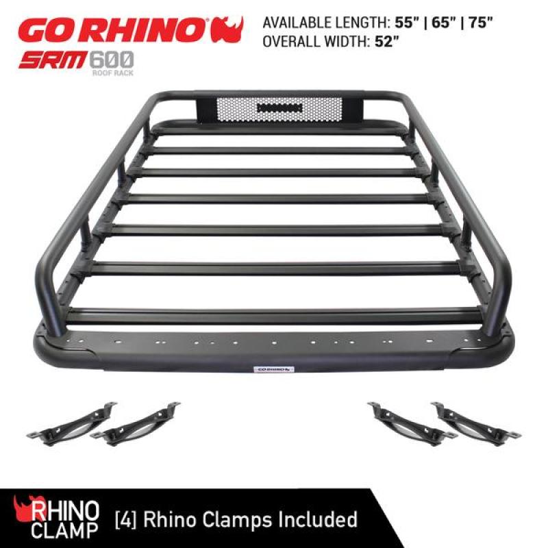 Go Rhino Universal 65in SRM 600 Basket Style Rack - Textured black 5936065T