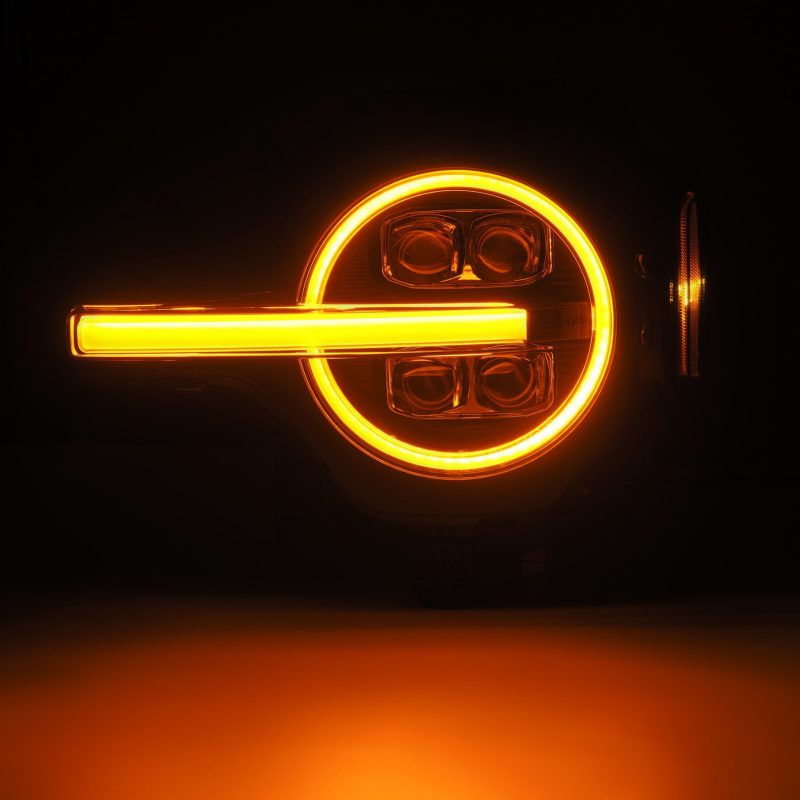 AlphaRex 21-23 Ford Bronco NOVA LED Proj Headlights Alpha-Black w/Activ Light/Seq Signal/DRL 880259