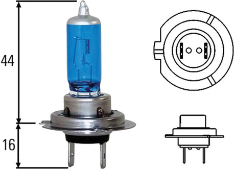 Hella Optilux H7 100W XB Extreme Blue Bulbs (Pair) LAH71070307