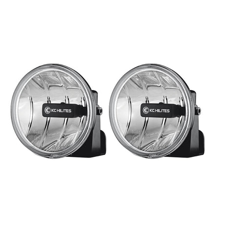 KC HiLiTES 4in. Gravity G4 LED Light 10w SAE/ECE Clear Fog Beam (Pair Pack System) 493