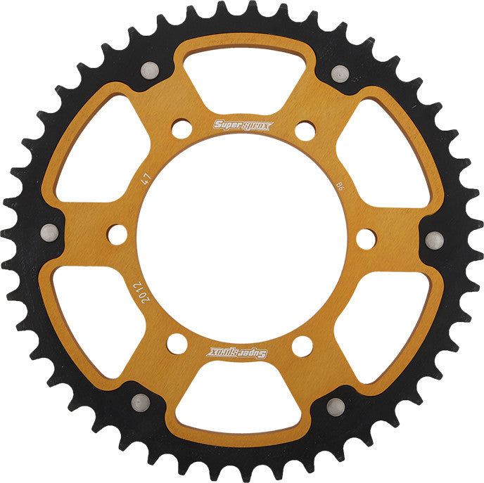 SUPERSPROX Rear Stealth Sprocket Alu/Stl 45t-530 Gld Tri RST-2011-45-GLD
