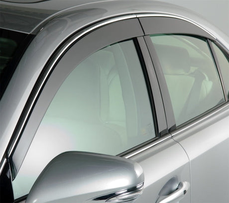 AVS 18-22 Honda Accord Ventvisor Low Profile Window Deflectors 4pc - Smoke w/Chrome Trim 794020