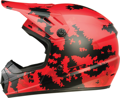 Z1R Youth Rise Helmet - Digi Camo - Red - Large 0111-1462