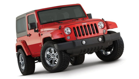 Bushwacker 07-18 Jeep Wrangler Pocket Style Flares 2pc - Black 10077-02