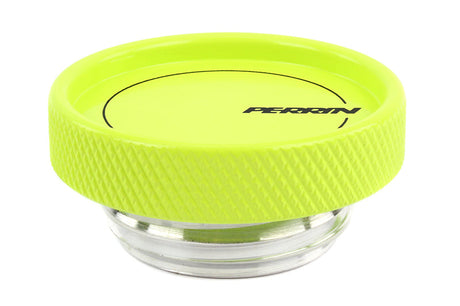 Perrin 02-21 Subaru WRX / 2022 BRZ & GR86 / 04-21 STI / 00-18 Forester XT Oil Fill Cap - Neon Yellow PSP-ENG-711NY