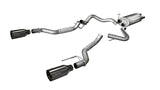 Corsa 2017 Ford F-150 Raptor 3.5L Sport Cat-Back Dual Rear Exit w/ 5in Gunmetal Tip 14397GNM