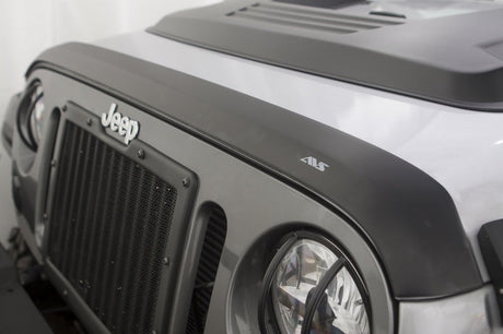 AVS 07-18 Jeep Wrangler Unlimited Ventvisor & Aeroskin Deflector Combo Kit - Matte Black 56034060