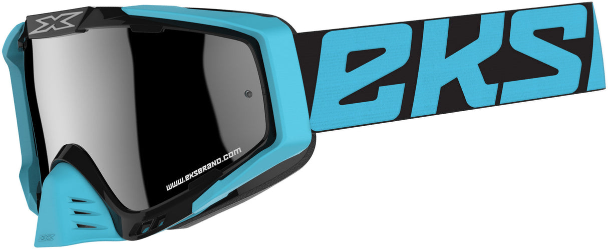 EKS BRAND Outrigger Goggle Black/Ice Blu W/Silver Mirror 067-50180