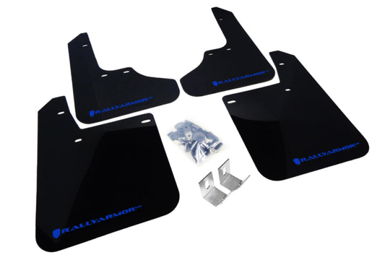 Rally Armor 1993-2001 Subaru Impreza UR Black Mud Flap w/ Blue Logo MF2-UR-BLK/BL
