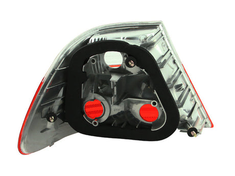 ANZO 2000-2003 BMW 3 Series E46 Taillights Red/Clear 221217