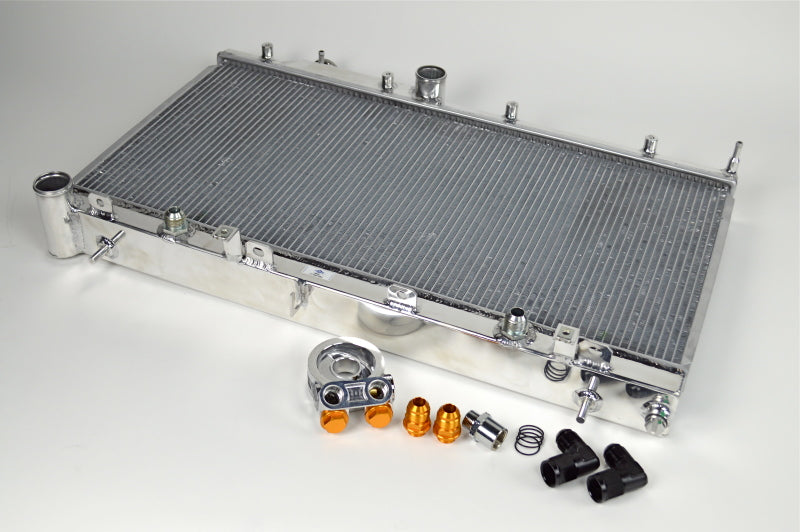 CSF 08-15 Subaru WRX/STI 2-Row Radiator w/Built-In Oil Cooler 7042O