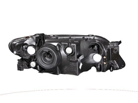 ANZO 2001-2003 Mazda Protege Crystal Headlights Black 121107