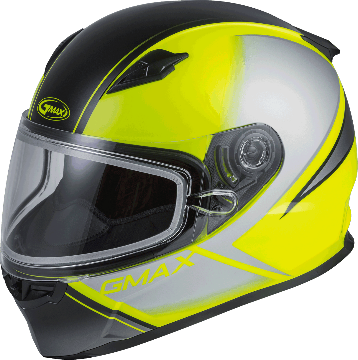 GMAX Youth Gm-49y Hail Snow Helmet Matte Hi-Vis/Black/Grey Ys G2492740