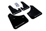 Rally Armor 2004-2009 Mazda3/Speed 3 UR Black Mud Flap w/ White Logo MF9-UR-BLK/WH