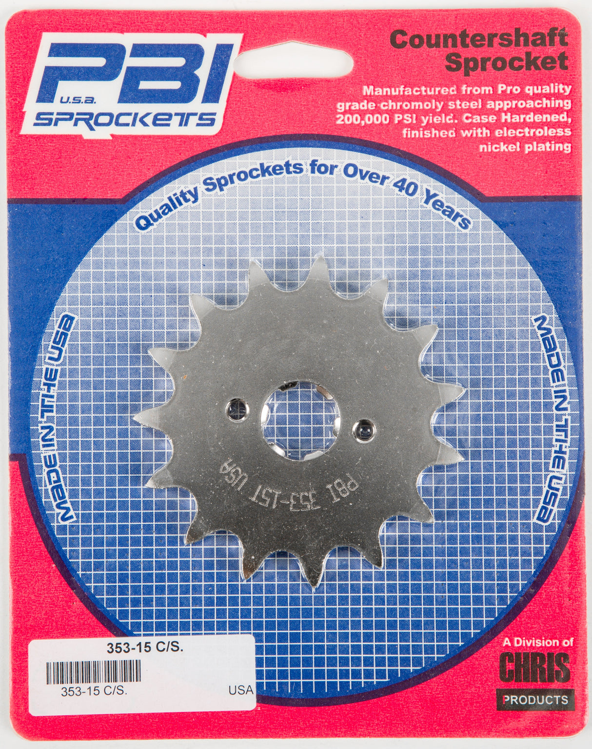 PBIFront Cs Sprocket Steel 15t-520 Hon353-15