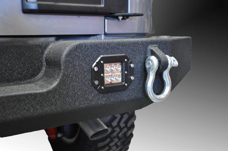 DV8 Offroad 07-18 Jeep Wrangler JK Full Length Rear Bumper w/ Light Holes RBSTTB-11