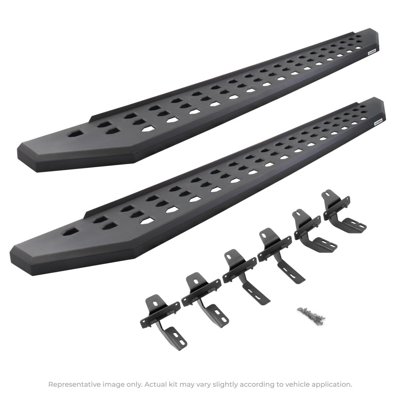 Go Rhino 2022 Toyota Tundra Crew Max 4dr RB20 Kit w/RB20 Running Board + Brkts - Tex. Blk 69443687PC