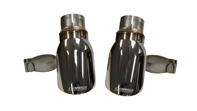 Corsa 15-17 Dodge Charger R/T w/ Pursuit Valance 2.5in Inlet / 4in Outlet Polished Tip Kit 14977
