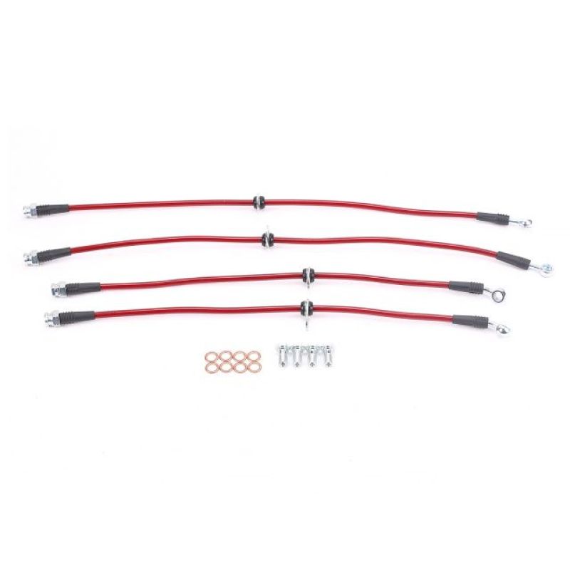 Power Stop 10-15 Chevrolet Camaro Front & Rear SS Braided Brake Hose Kit BH00045