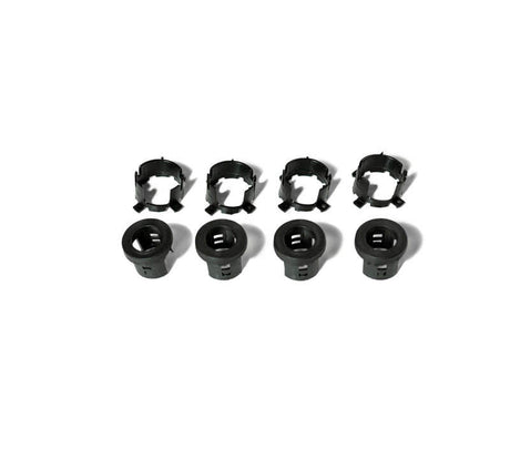 DV8 Offroad Jeep/Dodge/RAM Front Bezel & Rear Clip Replacement Kit for MOPAR Sensors - Set of 4 MPRSNSR-01