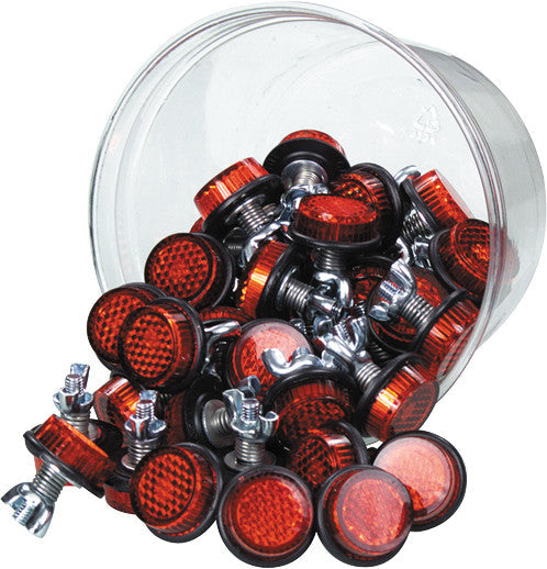 CHRIS PRODUCTS Mini-Reflectors Amber 40/Pk CH40A