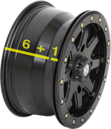 STI TIRE & WHEEL HD9 Wheel - Front/Rear - Black - 14x7 - 4/156 - 6+1 (+50 mm) 14HB925