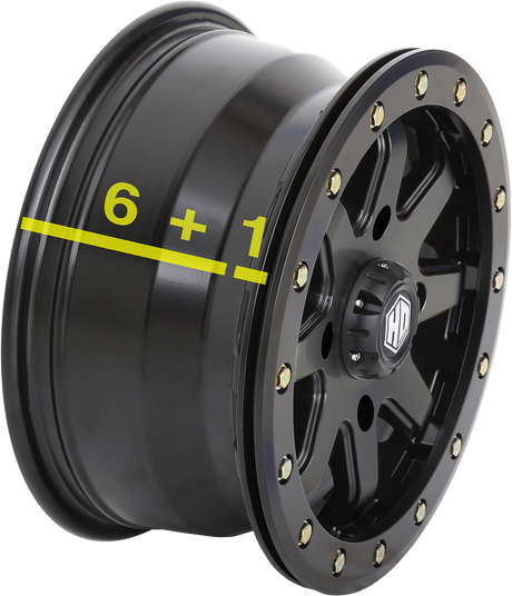 STI TIRE & WHEEL HD9 Wheel - Front/Rear - Black - 15x7 - 4/137 - 6+1 (+50 mm) 15HB928