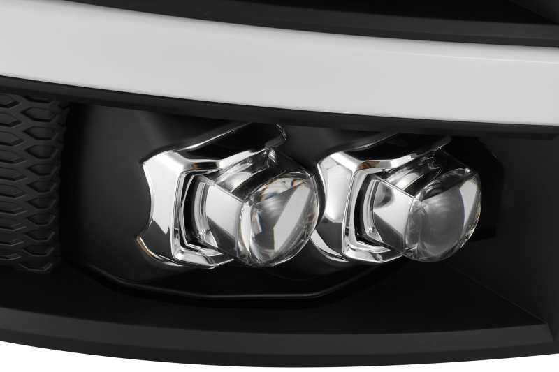AlphaRex 07-13 Chevy 1500HD(NewBody) NOVA LED Proj Headlight Plank Sty Glos Blk w/Activ Lite/Seq Sig 880208