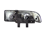 ANZO 1998-2005 Chevrolet S-10 Crystal Headlights Black 111156