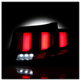 Spyder 10-12 Ford Mustang Light Bar Seq Turn Signal LED Tail Lights - Smoke ALT-YD-FM10-LED-SM 5085115