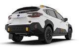 Rally Armor - 2024 Subaru Crosstrek (Wilderness Only) Black UR Mud Flap W/White Logo No Drilling Req MF116-UR-BLK-WH
