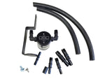 J&L 99-04 Ford Mustang GT Passenger Side Oil Separator 3.0 - Black Anodized 3019P-B