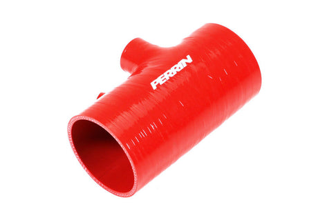 Perrin 2022+ Subaru WRX Red 3in Turbo Inlet Hose w/ Nozzle (Short) PSP-INT-426RD