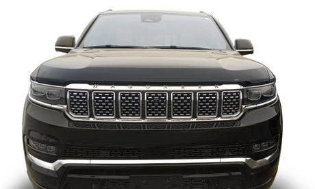 AVS 2022+ Jeep Grand Wagoneer Aeroskin Low Profile Acrylic Hood Shield - Smoke 322204