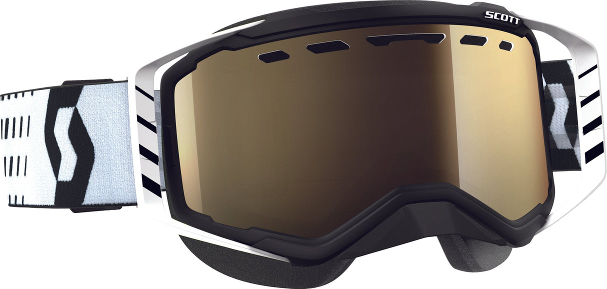 SCOTT Goggle Prospect Snow Blk/Wht L/S Bronz Chrome Lens 262581-1007245
