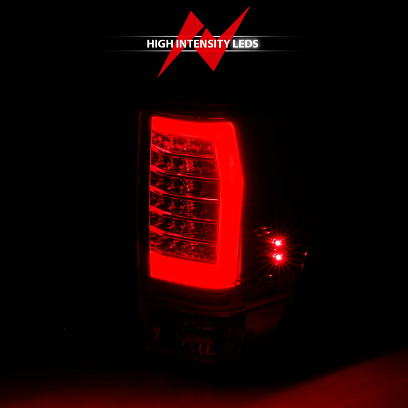 Anzo 04-15 Nissan Titan Full LED Tailights Chrome Housing Red/Clear Lens 311422