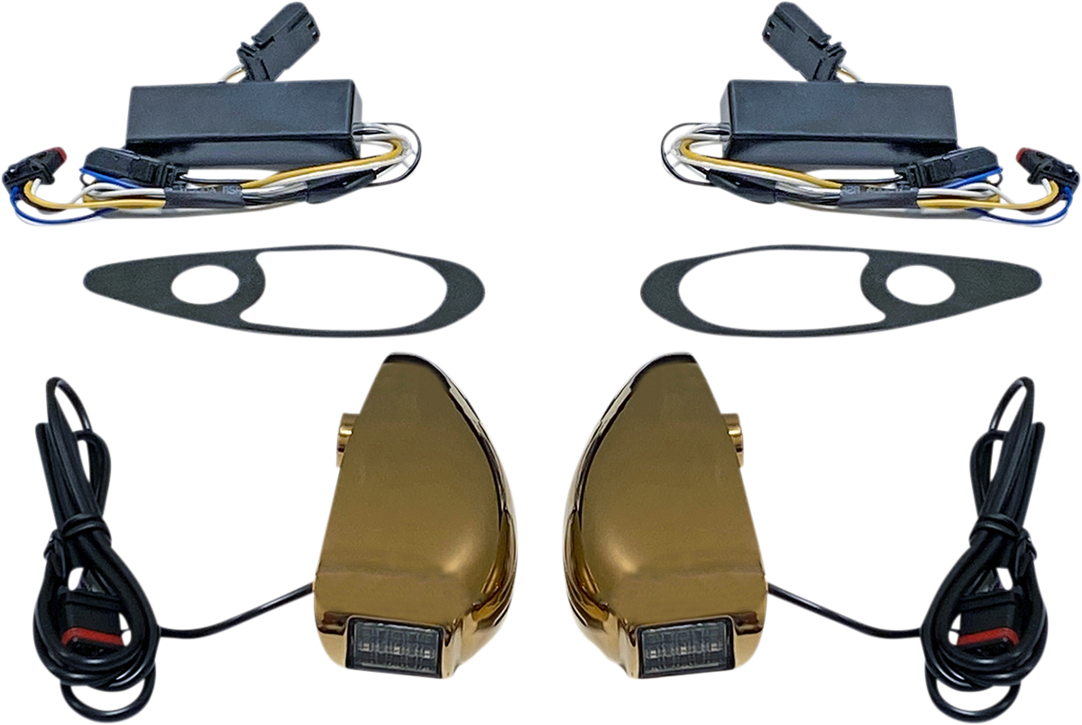 CUSTOM DYNAMICS ProBEAM Road Glide Turn Signals - Gold PB-RG-TS-15-G