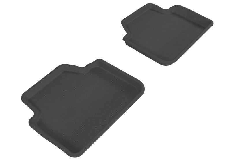 3D MAXpider 2006-2011 BMW 3 Series/X3 E90/E83 Kagu 2nd Row Floormats - Black L1BM00621509