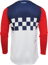 THOR Hallman Differ Cheq Jersey - White/Red/Blue - 3XL 2910-6607