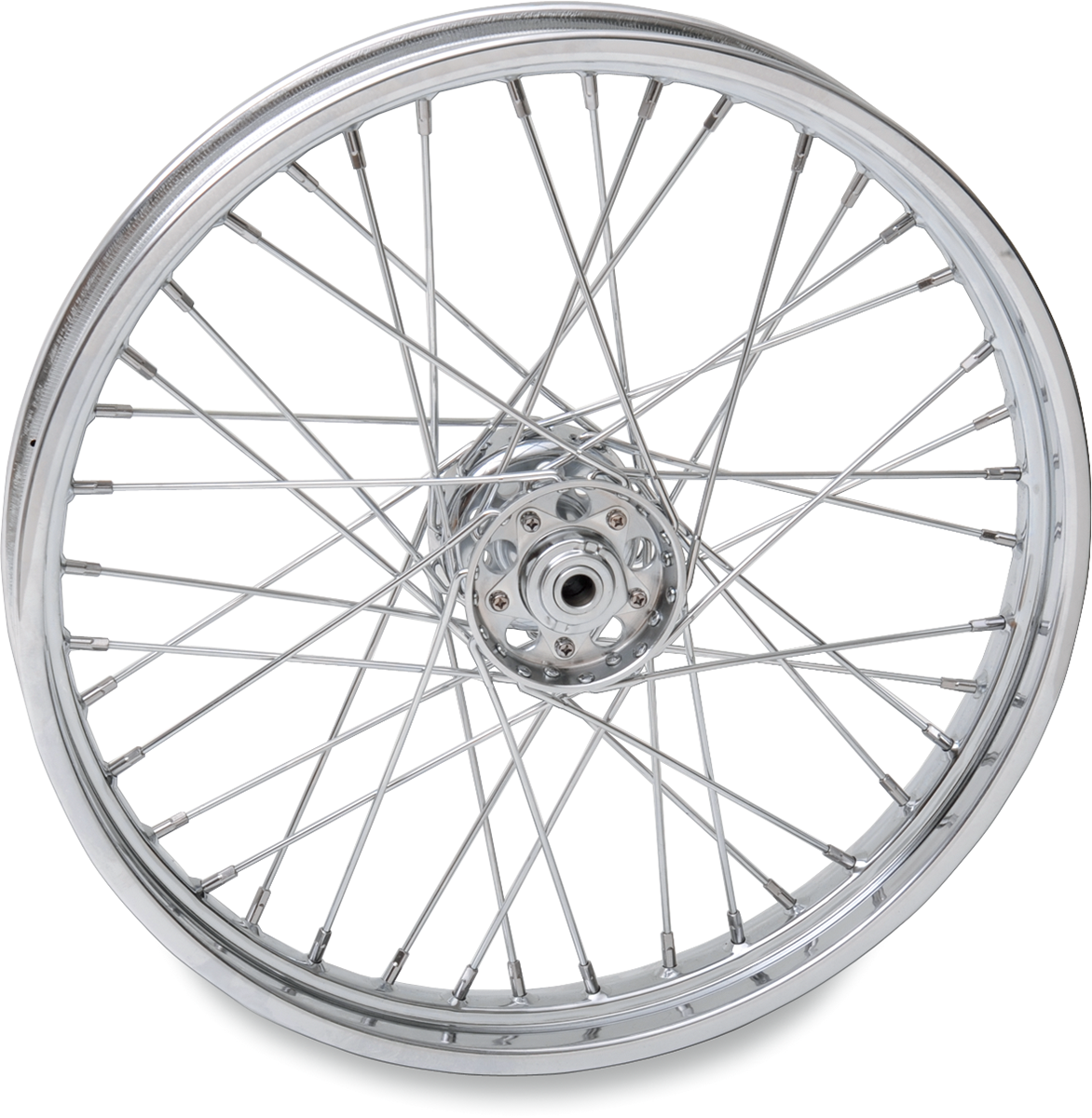 DRAG SPECIALTIES Front Wheel - Single Disc/No ABS - Chrome - 21"x2.15" - '36-'66 FL 64441