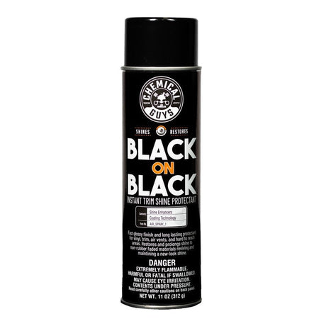 Chemical Guys Black on Black Instant Trim Shine Spray Dressing - 11oz AIR_SPRAY_1