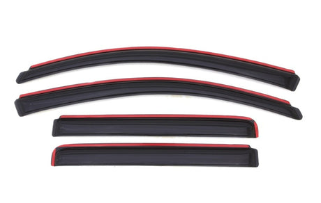 AVS 04-15 Nissan Titan Crew Cab Ventvisor In-Channel Front & Rear Window Deflectors 4pc - Smoke 194858